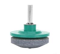 For Power Drill Compatible Lawn Mower Blade Ener for Garden Tools with Steel and Silicon Carbide Construction for Lawn Edge Sharpening Tasks (green)