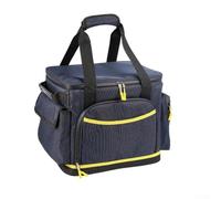 for Power Station Storage Bag 33x25.5x29.5cm Portable Oxford Polyester | Spacious main compartment and front zippered mesh pocket for cable and accessory organization reinforced