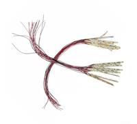 For Pre Wired 6 LED White Strip for SMD Light 12V~18V Flexible for Lighting Miniature Rooms and Building Details (White light)