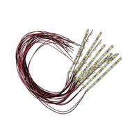 For Pre Wired LED Strip Light for 12V 18V Systems Designed to Support 120 Degree Viewing Angle in Dollhouse Miniature and Model Railroad Lighting (White light)