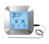 For Precision Cooking BBQ Thermometer with Touch Display and Multiple Meat Type Settings for Optimal Results
