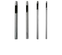 for Precision Hollow Punch Set - 4-Piece Round Leather Hole Puncher Tool Made from Hardened 45# Steel, Includes 2.5mm to 4mm Sizes for Craft, Apparel, Handbags & Webbing