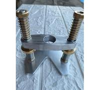 for PRECISION Router Base for Guitar Sound Hole Tool, Circular Hole Milling Base with Tall Twin Handles, Metal Luthier Repair Tool Compatible with Various Guitar Maintenance Applications, Silver