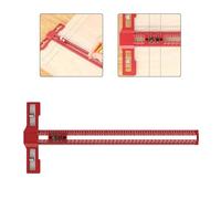 for Precision Sliding Ruler 16 Inch for Woodworking, Metric and Imperial Marking Tool with Stable Base for Accurate Layouts in Workshop and Construction