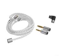 for premium 3.5mm Audio Cable with for Type C and 4.4mm Connectors Silver Plated Single for crystal for Copper Wire for Audiophile Headphones Car 1.2m(3-in-1)