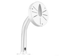 For Premium Aluminum Alloy L Shaped Wall Mount Security Camera Bracket With Spacious Cable Compartment And Flexible Viewing Angle For Outdoor Network Systems White Finish 32cm Length Easy Install