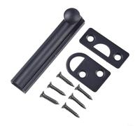 for premium Brass Door Latch Lock with Slide Bolt Mechanism, Security Hardware for Interior Exterior Doors, Simple Installation Kit Included, Choice of Black or Gold in 2 3 4 Inch Lengths(Black 3inch)