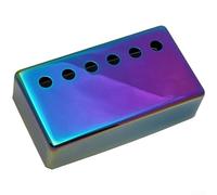 for premium Brass Pickup Cover Frame 50mm Curved Bottom Humbucker Shell for Style Guitar Upgrade Accessories Gold Black(Rainbow-colored 50mm)