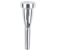 for premium Brass Trumpet Mouthpiece 3C and 7C Sizes Gold Finish for Intermediate Players Smooth Sound Musical Part 3.35 Inch(Silver 7C)