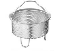 for premium Folding Steamer Basket 304 Stainless Steel Expandable Colander for Seafood Dim Sum Bao Buns Saucepan Pot Steaming Kitchen Gadget Silver 14cm(12cm)