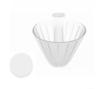 for Premium Origami Trapezoidal Filter Paper & Round Strainer for Perfect Brewing(155 Filter Paper black)