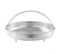 for premium Steamer Basket Stainless Steel - Folding Steaming Tray for Vegetables & Seafood 24.5cm Size(24.5cm)