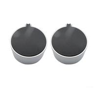 for premium Zinc Alloy Stove Knobs Pair 8mm Shaft Fit for Gas Cooker Hob Oven Control Switches Black Replacement Parts(2)