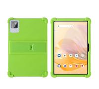 For PRITOM Tab 11/12 Model L10 10.1 inch Tablet Silicone Case - Kids Friendly Shockproof Silicone Soft Shock Proof Protective Cover with PC Adjustable Stand (Green)