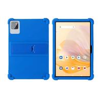 For PRITOM Tab 11/12 Model L10 10.1 inch Tablet Silicone Case - Kids Friendly Shockproof Silicone Soft Shock Proof Protective Cover with PC Adjustable Stand (Dark Blue)