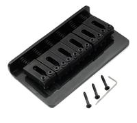 For Pro 54mm(2-1/8 inch) Modern Hardtail Fixed Bridge for ST for Tele Style Electric Guitar(Schwarz)