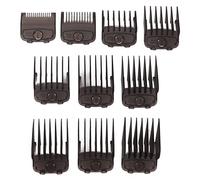 for Professional, 10pcs Hair Clipper Combs Guides, Fully Compatible Attachment, Lightweight, Black, for Hair Trimmers Cutting