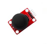 For PS2 Dual-Axis Joystick Sensor Module Game Button Compatible with for Arduino Flexible Connection Real-Time Monitoring PCB Material 44x26x35mm Red Supports DC3.3-5V Beginner DIY(A)