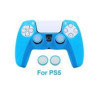 (For PS5 Blue) Luminous Glowing in Dark Protective Cover For PS3 PS4 PS5 Xbox Switch Pro Game Controller Skin Silicone Covers Accessories