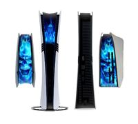 For PS5 Pro Console Carbon Fiber Skin Sticker Cover Film Host Center Decals Game Console Accessories (PS5CQ-Pro-0057)