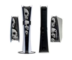 For PS5 Pro Console Carbon Fiber Skin Sticker Cover Film Host Center Decals Game Console Accessories (PS5CQ-Pro-0061)