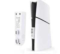 for PS5 Slim 6 Port USB Hub Splitter, 4 USB 2.0 Ports + 1 Type C 3.1 Port + 1 USB Charging Port USB Splitter Adapter Hub for P5 Slim Optical & Digital Console (White)