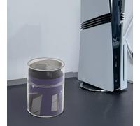 For PS5 Slim Console Dustproof Cover Net Featuring Silicone Dust Seals to Prevent Debris and Pet Hair Entry, Made from Lightweight PVC (black)