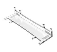 For PS5 Slim Horizontal Console Stand Desktop Base Support Holder Transparent Host Storage Rack Stable Save Space for Playstation 5 Slim Disc&Digital Edition