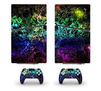 For PS5 Slim Skin Disc Edition & Digital Edition Console And Controller Vinyl Cover Skins Wraps Scratch Resistant, Compatible With For PS5 Slim 32145 Bubble Free No Foaming Anti Scratch (Size : Digit