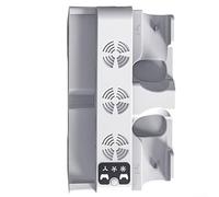 For PS5 SlimPro Horizontal Cooling Station with 3 Level Fan and Dual Controller Charger to Support Prolonged Gaming