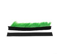 for punk Mohawk Helmet for wig - Vibrant Cockscomb Decoration for Motorcycle Helmets - Easy Stick-On Synthetic Hair Accessory for Bikers(green)