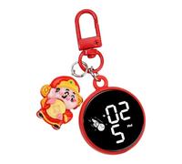 For Purse, LED Keychain with Electronic Watch | Keychain Charm Pendant, LED Electronic Watch Backpack Pendant for Purse, Car Keychain Decoration, Gold Coin God Of Wealth, see description, See