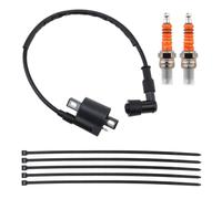 For PW50 PW80 1983-2021 With 2 Pcs A7TC For Spark Plug Black High Tension Coil Performance Motorcycle Ignition Universal Ignition Barrel Key Switch