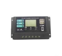 for pwm Solar Charge Controller 10A 20A 30A Intelligent LCD Screen for 12V 24V Acid for battery USB Output for motorhome Shed Power Unit(30A)
