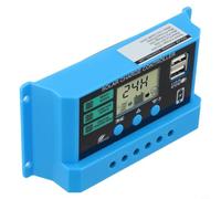 for pwm Solar Regulator 20A 12V 24V Intelligent Controller with LCD Screen for AGM Gel Lithium for battery for motorhome Campervan Setup(20A)