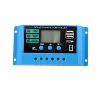 for pwm Solar Regulator 20A 12V 24V Intelligent Controller with LCD Screen for AGM Gel Lithium for battery for motorhome Campervan Setup(10A)