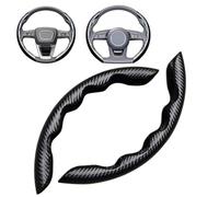 For Q2 For Q3 8U For Q3 For Q3 For Sportback For Q5 8R For Q5 For Sportback For Q5 2005-2024 2025 Segmented Steering Wheel 2 Pcs Steering Wheel Covers(Black)