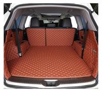 For Q3 2013-2018 Cargo Liner Accessories Interior Boot Leather Car Trunk Mat Full Coverage Boot Protector(Brown Full Set)