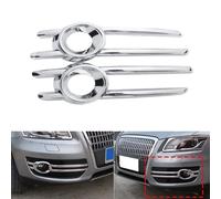 For- Q5 2009-2012 Abs Chrome Front Fog Light Lamp Grill Frame Panel Cover Bezel Auto Styling Garnis