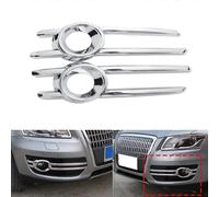 For- Q5 2009-2012 Abs Chrome Front Fog Light Lamp Grill Frame Panel Cover Bezel Auto Styling Garnis