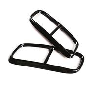 For Q7 2016-2019 Car Rear Exhaust Tail Pipe Cover Trim Muffler Sticker Auto Accessories Stainless(Black)