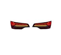 For Q7 tail light 2006-2015 rear tail light assembly car tail light DRL streamer turn signal brake light auto parts(2010-2015 Black)