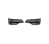 For Q7 tail light 2006-2015 rear tail light assembly car tail light DRL streamer turn signal brake light auto parts(2006-2009 Black)