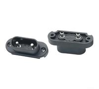 For QC2.0 Rated Circular Connector for Lithium for battery Charging Circuits with Copper Contacts and Flame Retardant PA66+15% Black Housing (QC2+0 male/female)