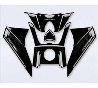 For QJMOTOR FORT 350 Motorcycle Tank Pad Protector Leather Frosting Sticker Decals Accessories