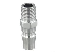 For Quick Coupling for Compressed Air Hose Pneumatic Connector Galvanised Iron Compressor Connection SP20 PP20 SM20 PM20 SH20 PH20 SF20 PF20 Silver 1 Piece (PM20)