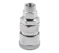 For quick coupling for compressed air hose, pneumatic connector, galvanised iron, compressor connection, SP20, PP20, SM20, PM20, SH20, PH20, SF20, PF20, silver, 1 piece (SP20)