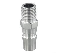 for Quick Release Air Fitting PP20 for Hose Tools for Quick Release(PM20) | SP20 model, galvanized steel, quick connect, single pack, silver finish, industrial use