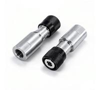 for Quick Release Drill Chuck Adapter 1/2 3/8 Inch Hex Self-Locking | Magnetic for Impact Driver, Cr-V Steel Bit Holder with 10mm/13mm Thread for Power Tools (2pcs)