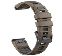For QuickFit 26mm 22mm Two Tone Silicone Strap For Garmin Fenix E 8 7X 7 6 6X For Epix Pro Gen 2 51mm 47mm For Tactix Watch Band Accessories,Brown ink gray,26mm,For Fenix5X 5X Plus